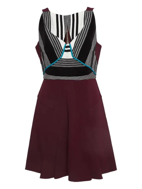 Roland Mouret vestido corto sin mangas con diseño color block de archivo