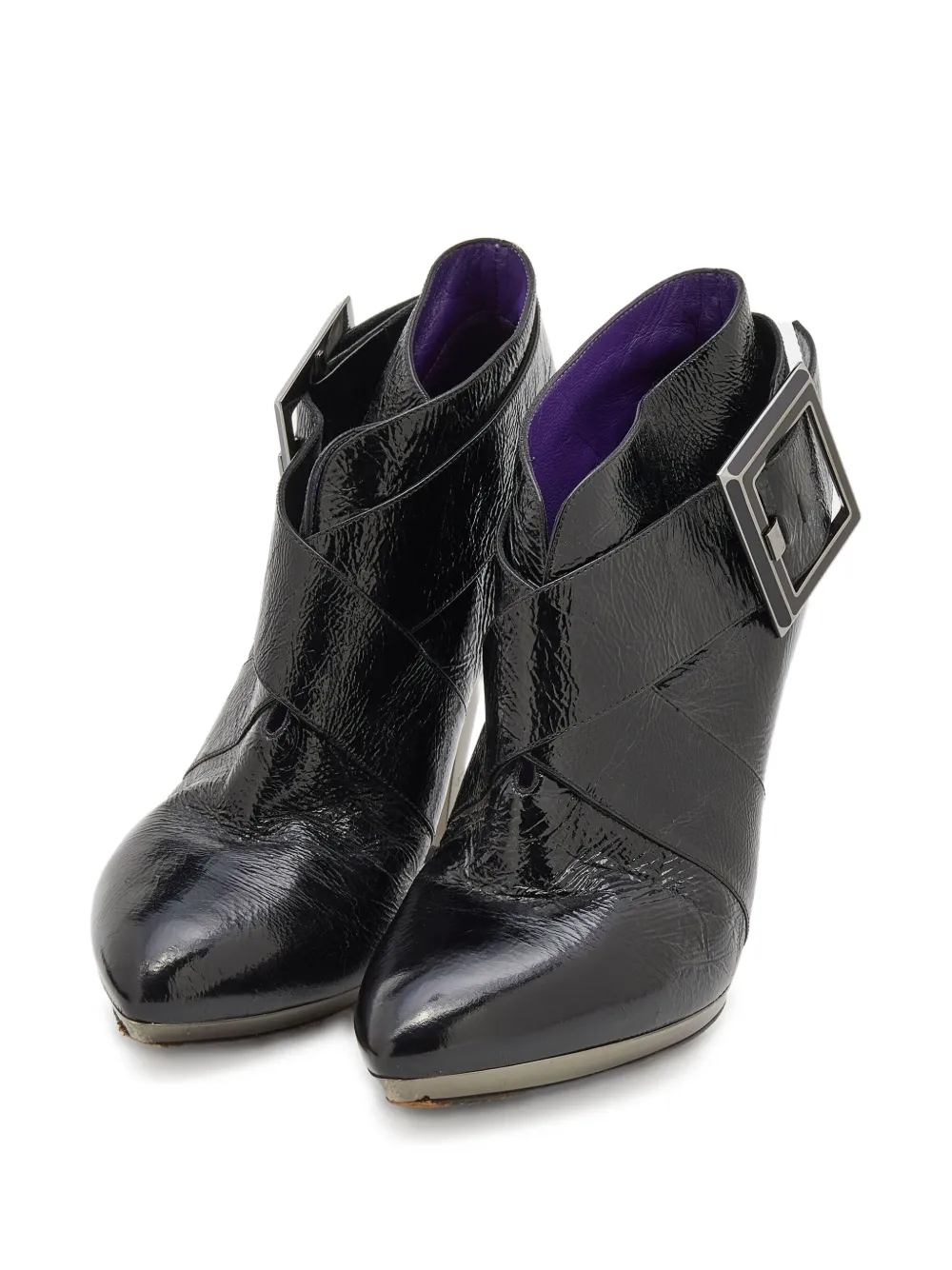 Sergio Rossi Vintage pre-owned 85mm buckled ankle boots | Image 2
