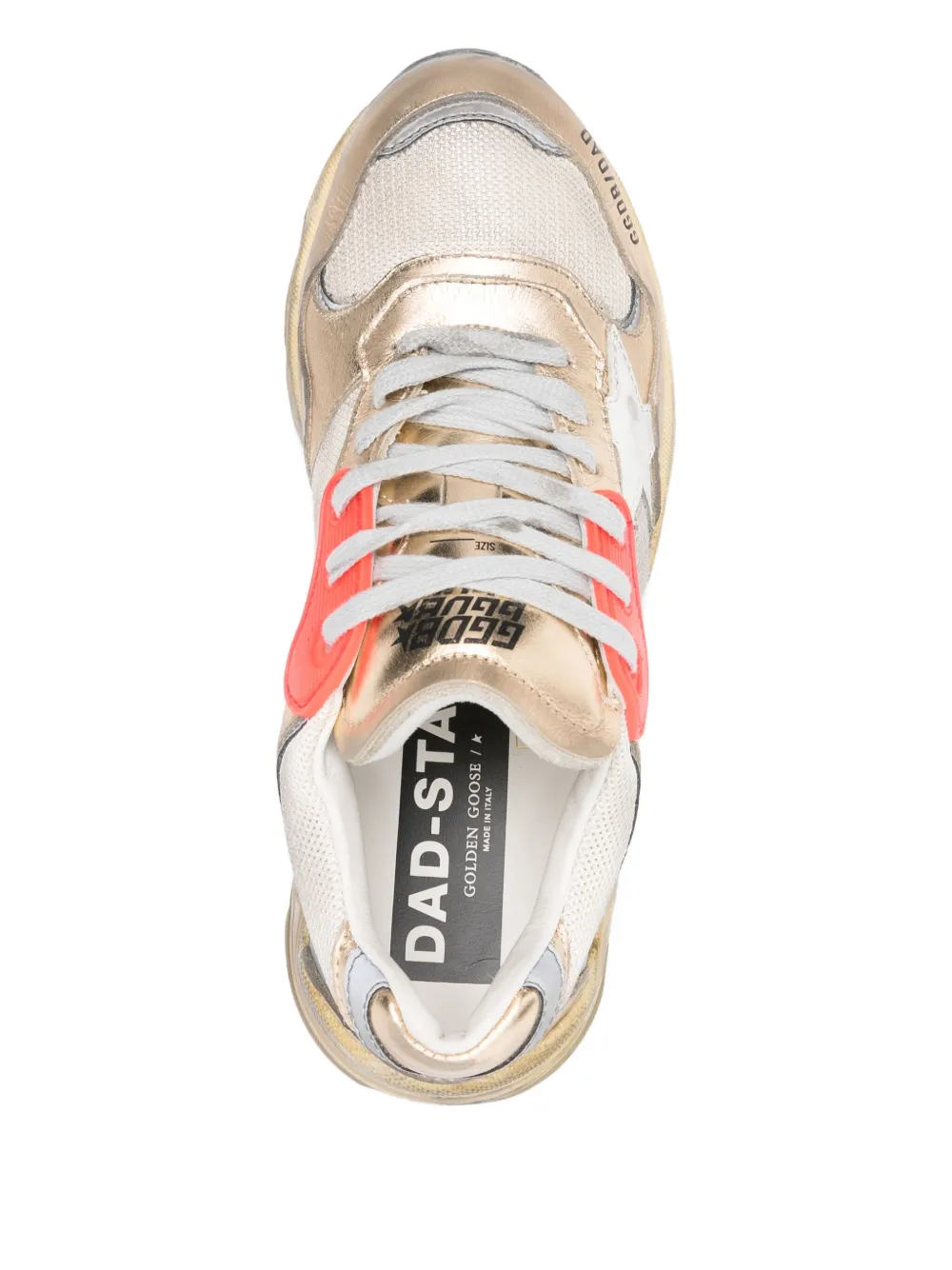 Golden Goose Dad-Star metallic sneakers Neutrals