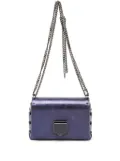 Jimmy Choo Pre-Owned metallic leather shoulder bag - Blue
