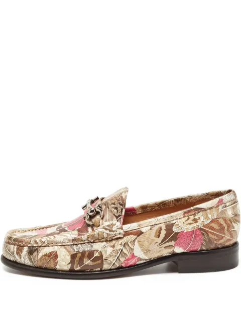 Ferragamo Pre-Owned Gancini-detail loafers