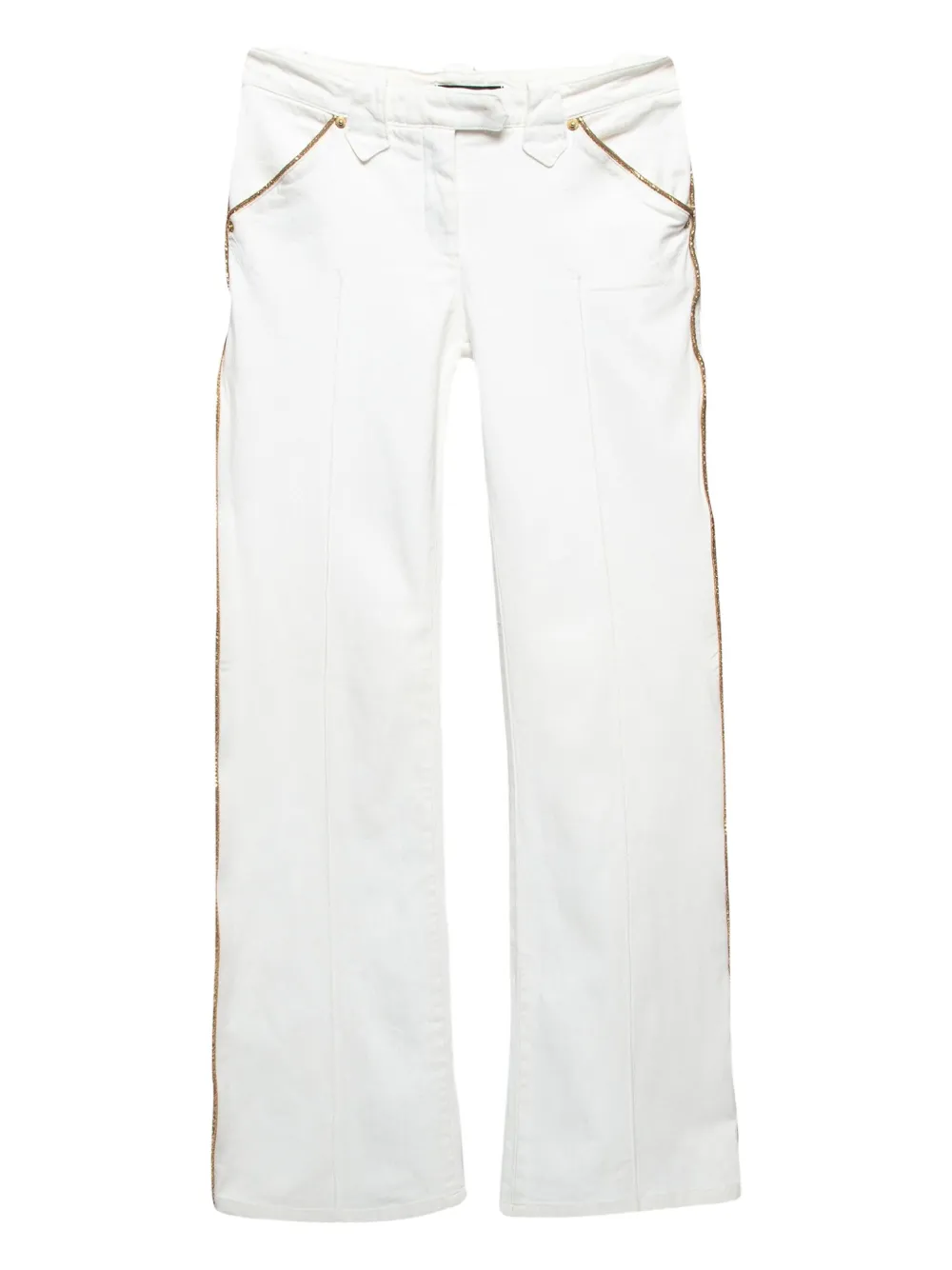 Roberto Cavalli Vintage trimmed side-pocket trousers | White | Image 1