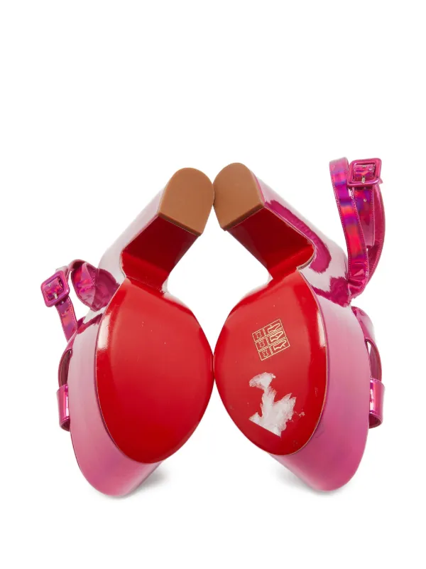 Christian Louboutin Pre-Owned 150mm Superyaz Sandals | Pink | FARFETCH