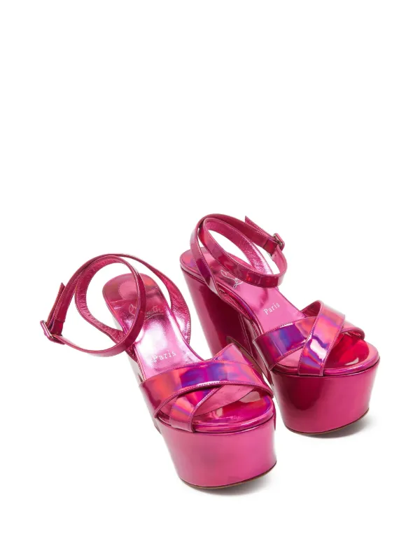 Christian Louboutin Pre-Owned 150mm Superyaz Sandals | Pink | FARFETCH