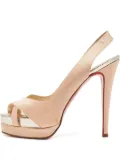 Christian Louboutin Pre-Owned 135mm leather heeled sandals - Pink