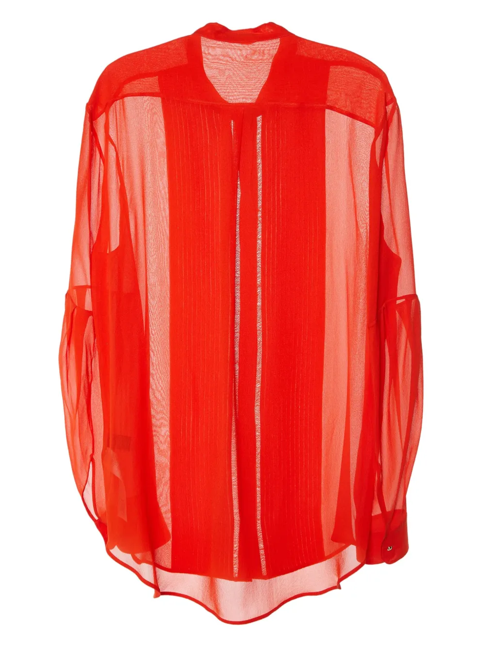 Roberto Cavalli Vintage pintuck-detail sheer shirt | Image 2