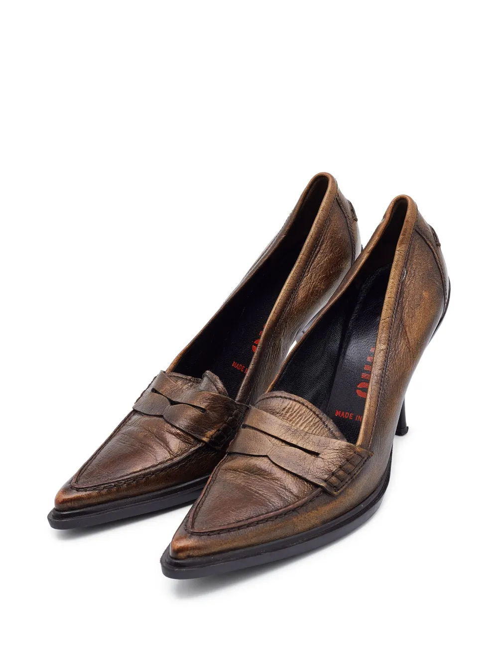 Miu Miu Pre-Owned 90mm leather pumps | Image 2