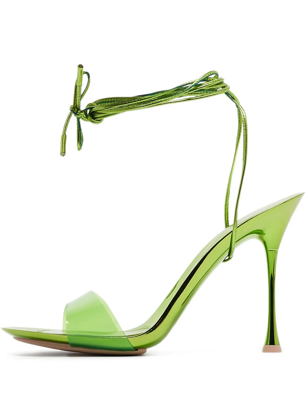 Gianvito Rossi pre-owned 115mm transparent-strap sandals | Green | Image 1