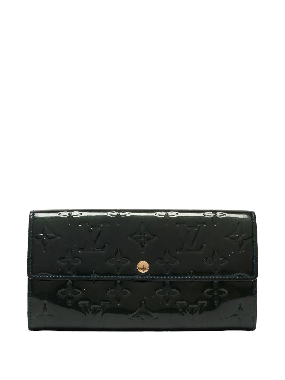 Louis Vuitton Pre-Owned patent leather monogram wallet | Green | Image 1