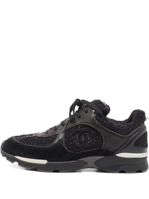 CHANEL Pre-Owned tenis de tweed