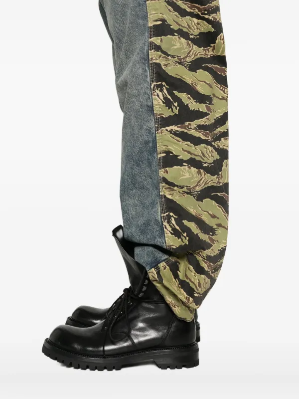 Diesel タイガーストライプ ジーンズ | ブルー | FARFETCH JP