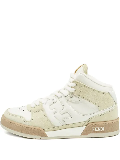 Fendi Pre-Owned Match leather sneakers