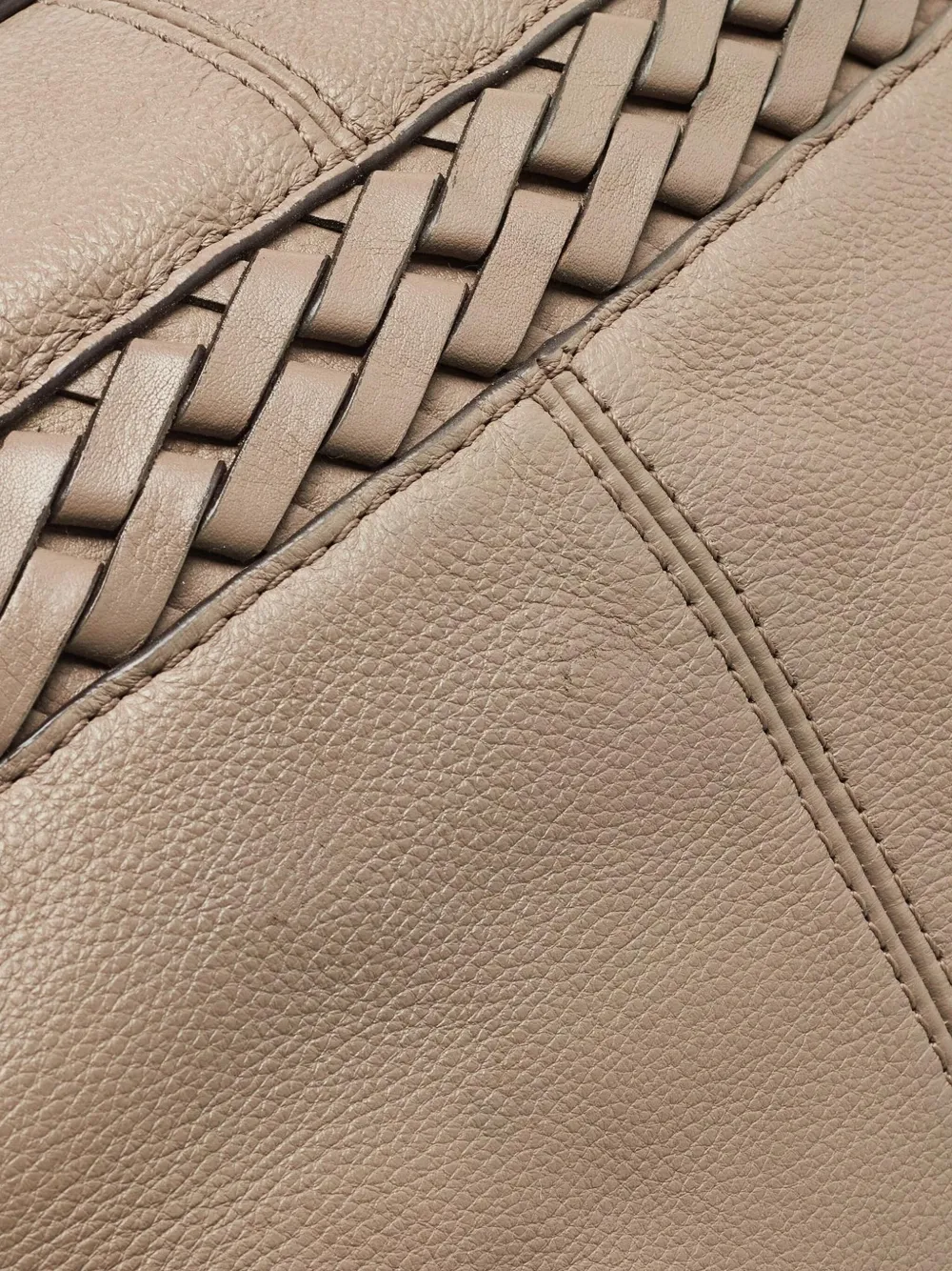 Pre-owned Michael Kors Vintage Braided-detail Leather Shoulder Bag