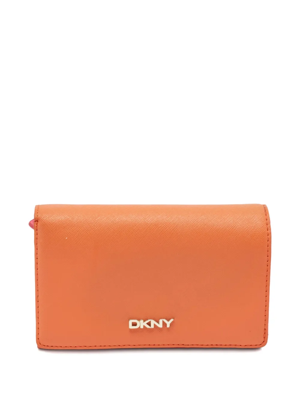 DKNY Vintage leather wallet - オレンジ DKNY Vintage leather wallet - オレンジ