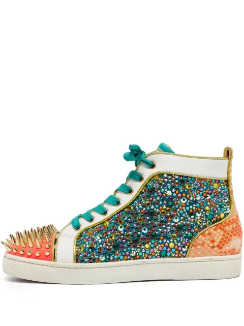 Christian Louboutin Pre-Owned sequin-embellished sneakers 