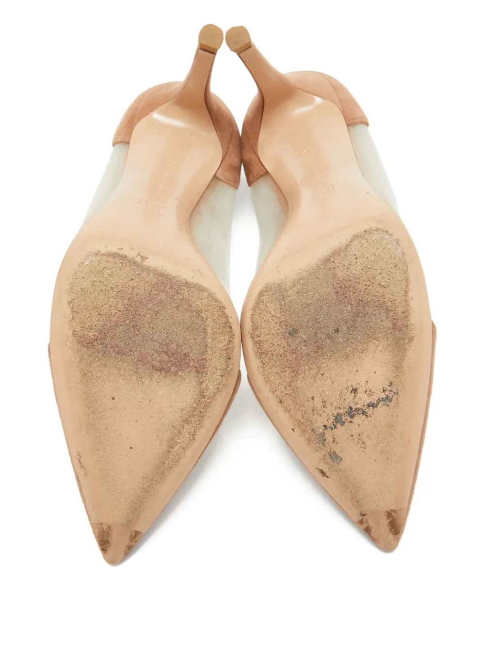 Pre-owned Gianvito Rossi  70mm Plexi Pointed-toe Pumps