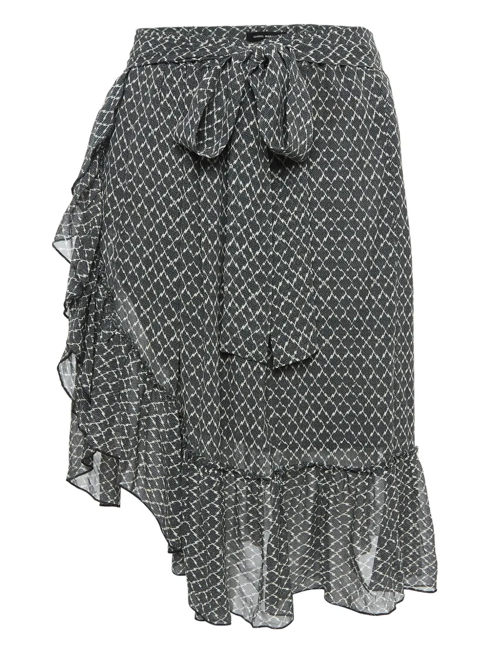 Isabel Marant Vintage pre-owned asymmetrical ruffled skirt | Black | Image 1