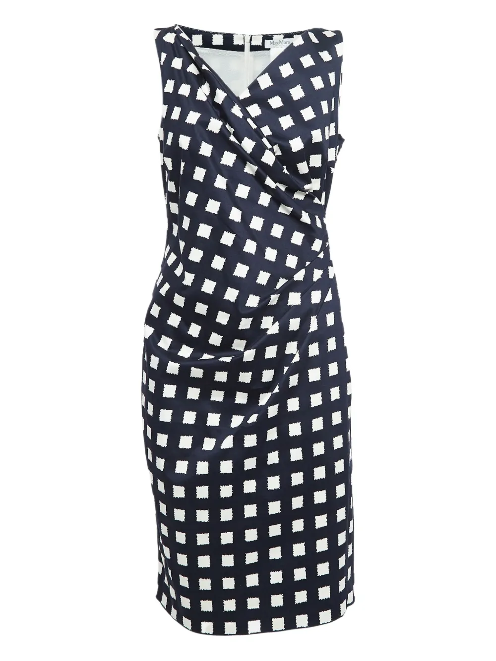 Max Mara pre-owned checked midi dress | Blue | Image 1