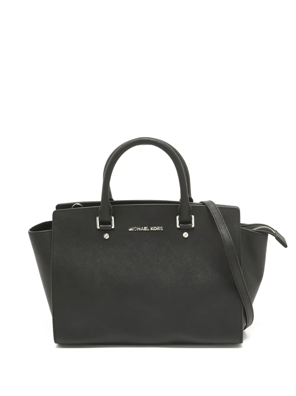Michael Kors Vintage プレオウンド Selma レザーハンドバッグ - ブラック Michael Kors Vintage プレオウンド Selma レザーハンドバッグ - ブラック