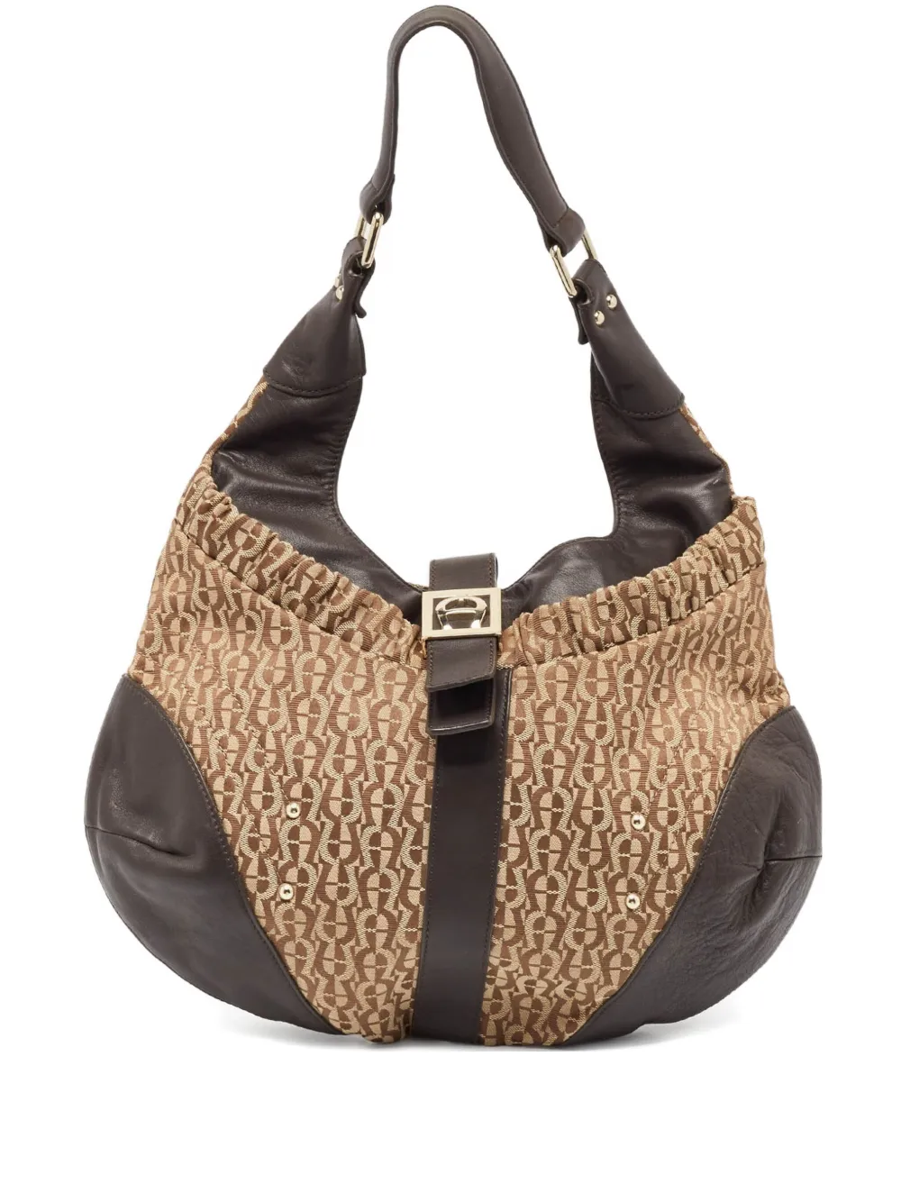 Aigner Vintage pre-owned monogram-pattern shoulder bag | Neutrals | Image 1