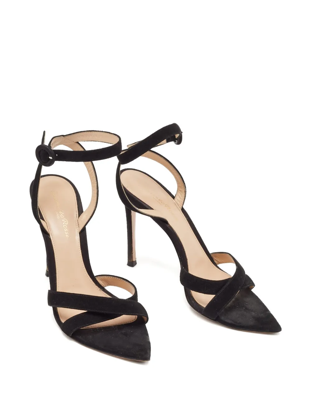 Gianvito Rossi Pre-owned 110 mm suède sandalen - Zwart
