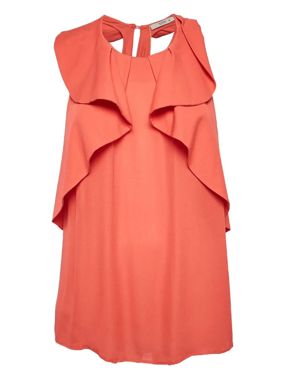 Etro Pre-Owned 2024 ruffled silk top | Orange | Image 1