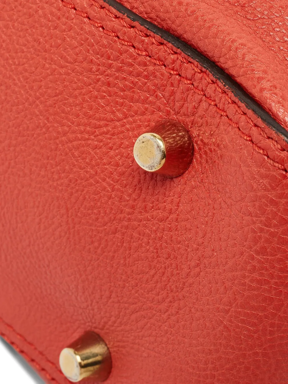 Pre-owned Chloé Georgia Satchel Bag In Red