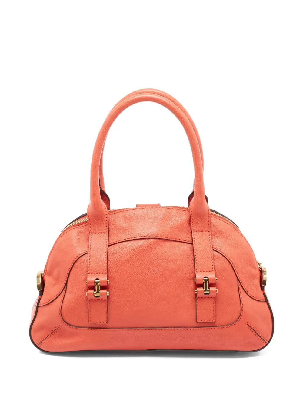 Pre-owned Chloé Georgia Satchel Bag In Red