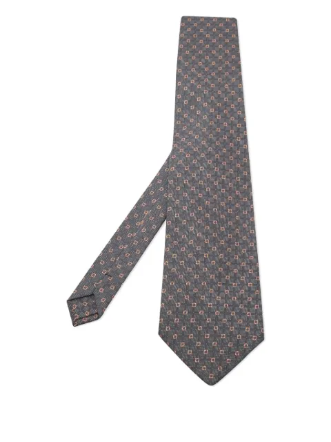 Giorgio Armani Pre-Owned patterned-jacquard silk tie