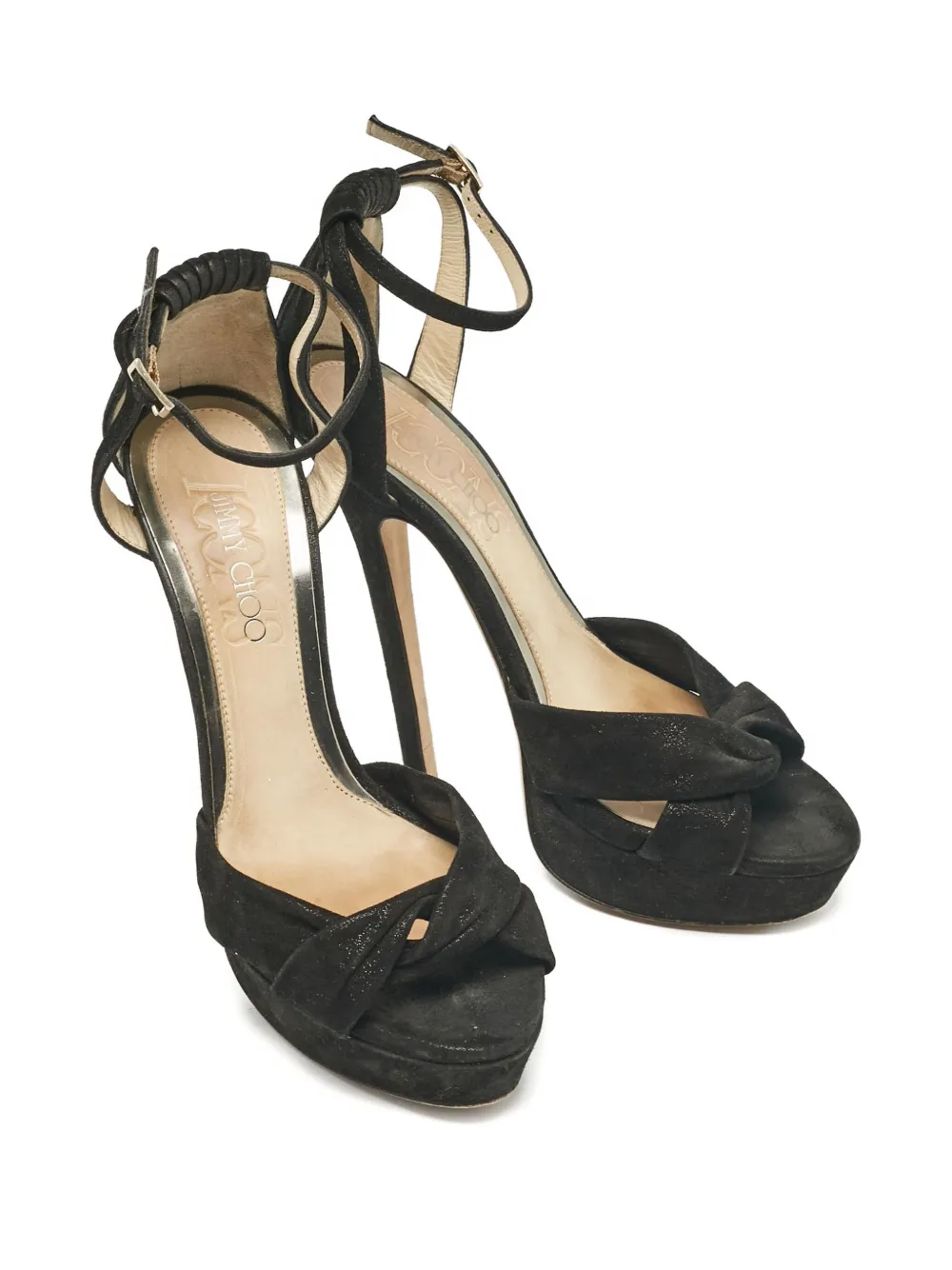 Pre-owned Jimmy Choo Platform Knotted Sandals
