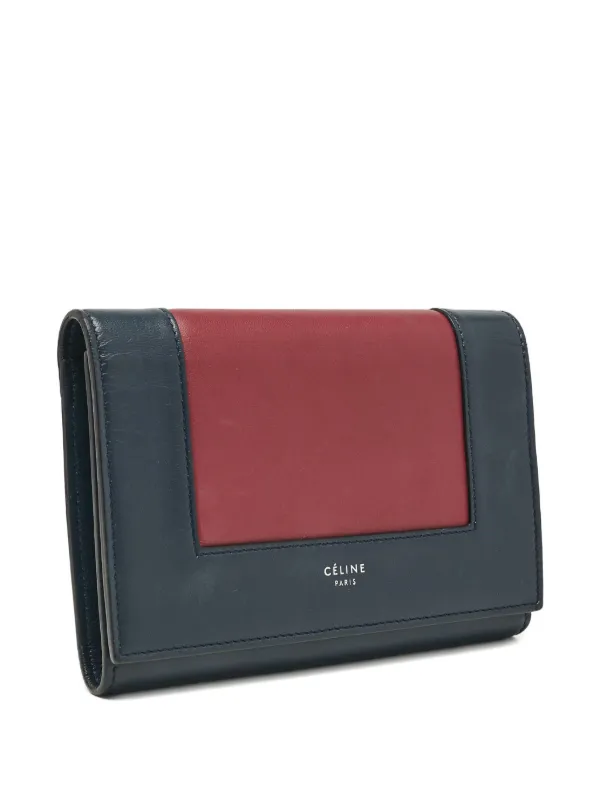 Celine Pre-Owned tri-fold Leather Wallet Blue FARFETCH PH