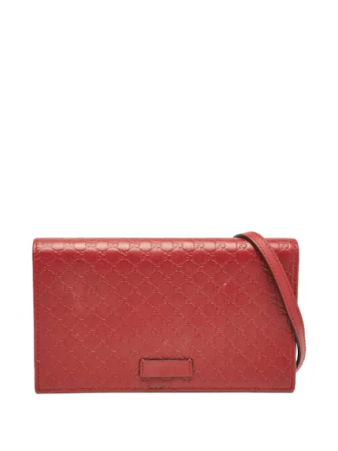 Gucci Pre-Owned leather Microguccissima-pattern wallet