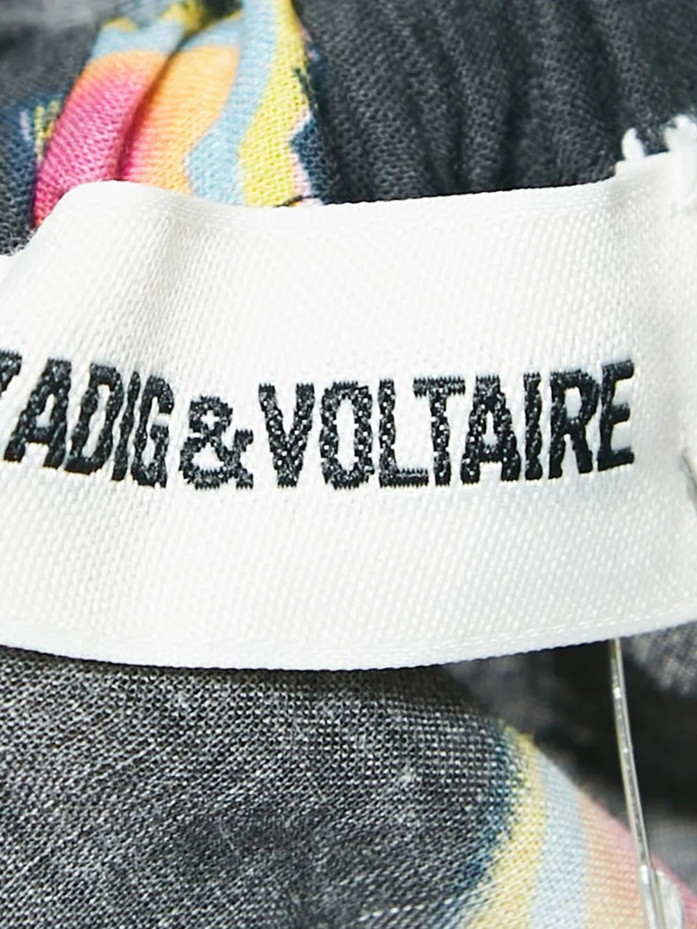 Pre-owned Zadig & Voltaire Heart-pattern Blouse In Black
