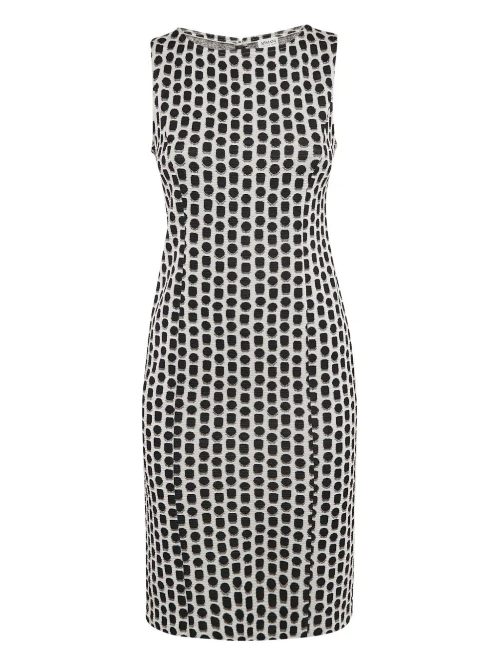 geometric-pattern sleeveless dress
