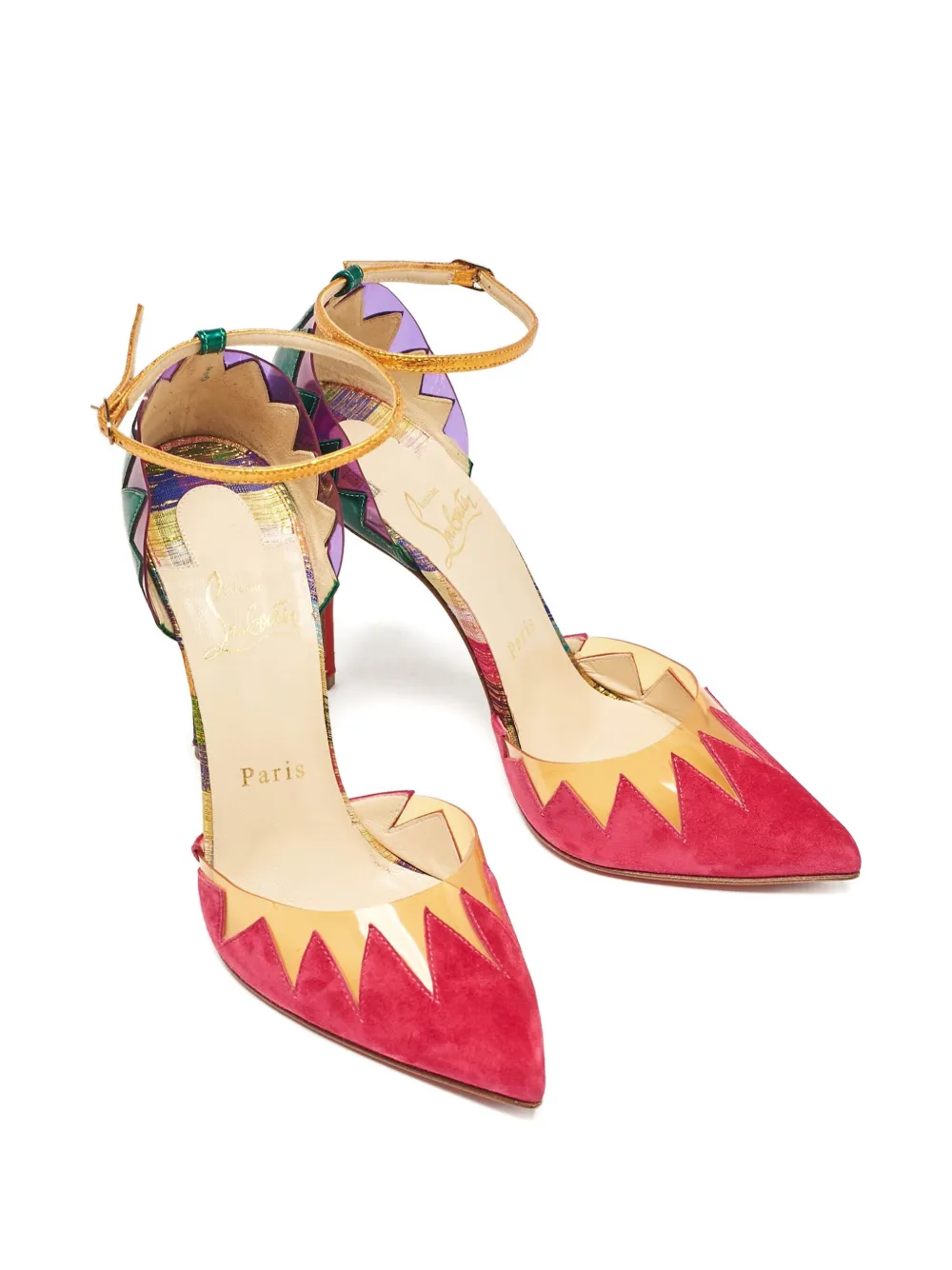 Christian Louboutin Pre-Owned Pumps met leren hak - Roze