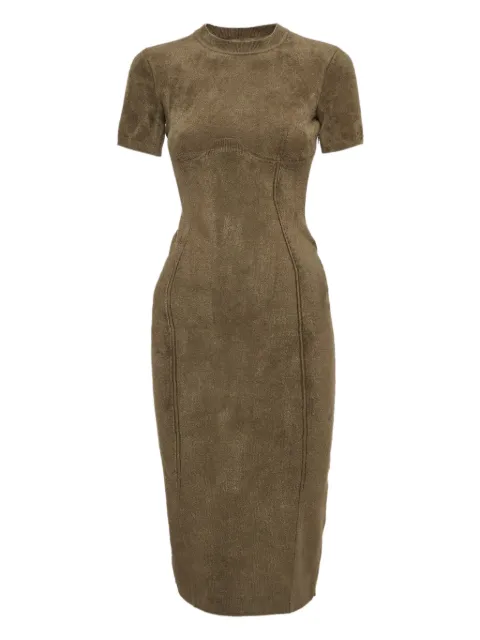 Fendi Pre-Owned vestido midi de manga corta de Fendi x Skims