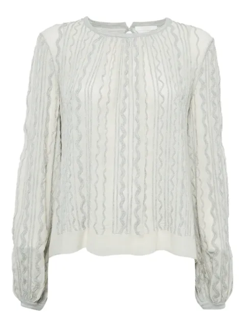Chloé Pre-Owned wave-pattern top
