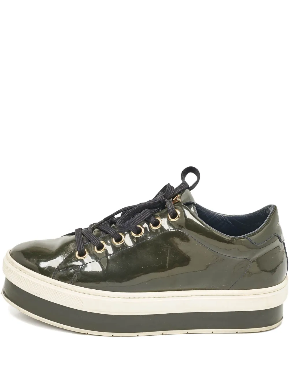 Pre-owned Louis Vuitton Patent-leather Platform Sneakers