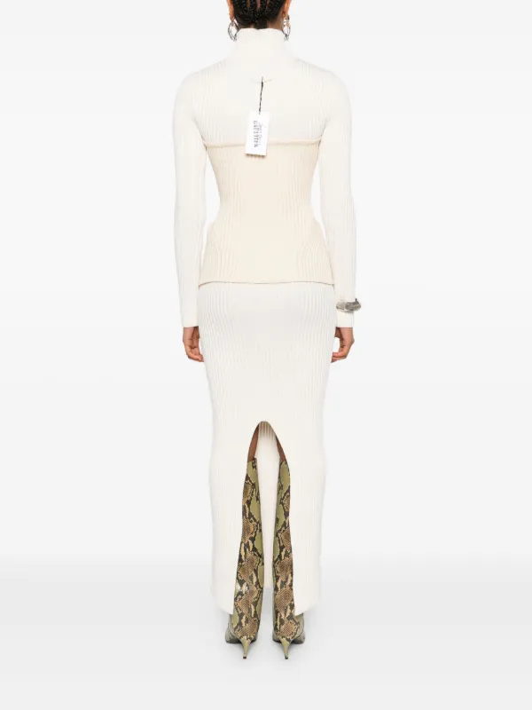 パーティードレス Jean Paul Gaultier Ribbed Merino Wool Corset Dress Jean Paul Gaultier Ribbed Merino Wool Corset Dress | THE LIST