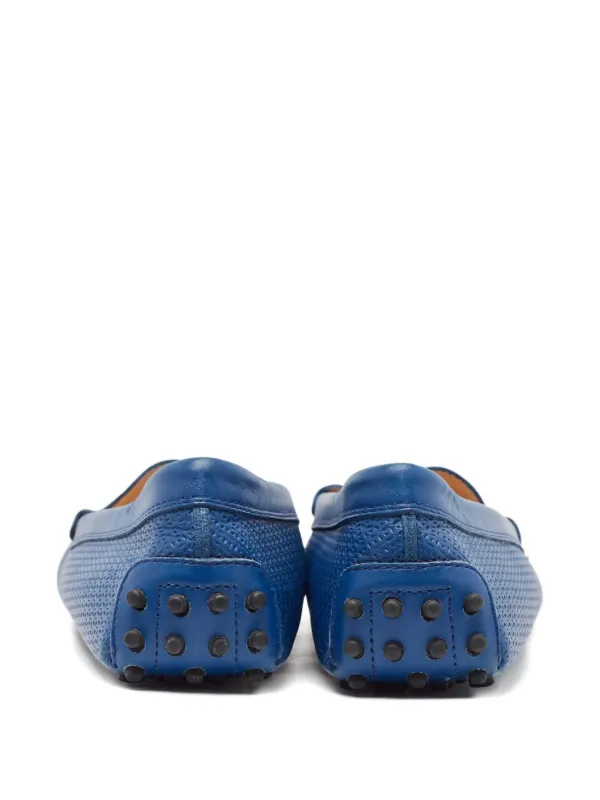 Tod's Vintage レザーローファー | ブルー | FARFETCH JP