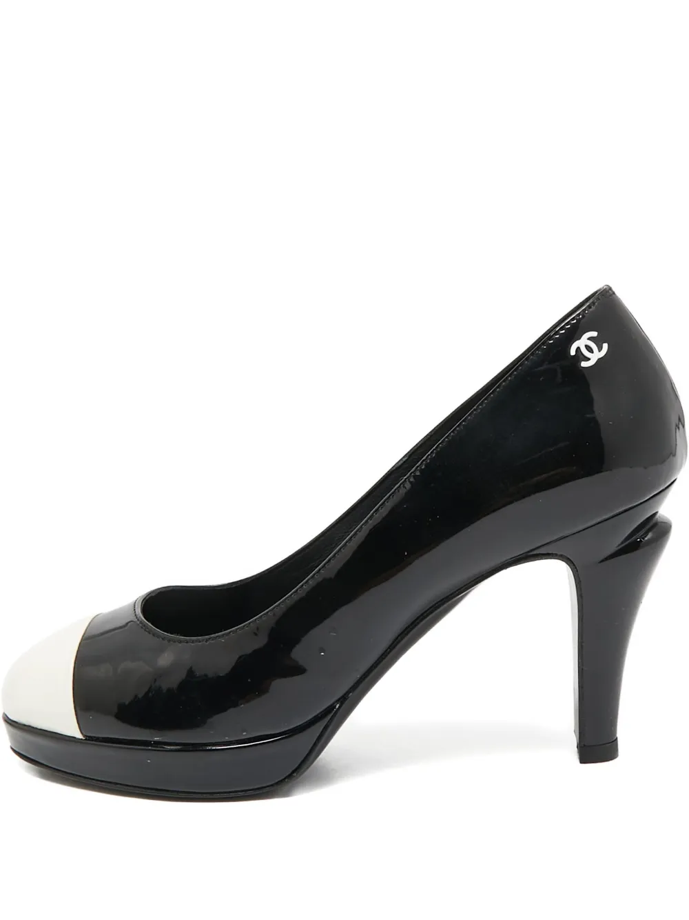 CHANEL Pre-Owned エナメルレザー パンプス - ブラック CHANEL Pre-Owned エナメルレザー パンプス - ブラック