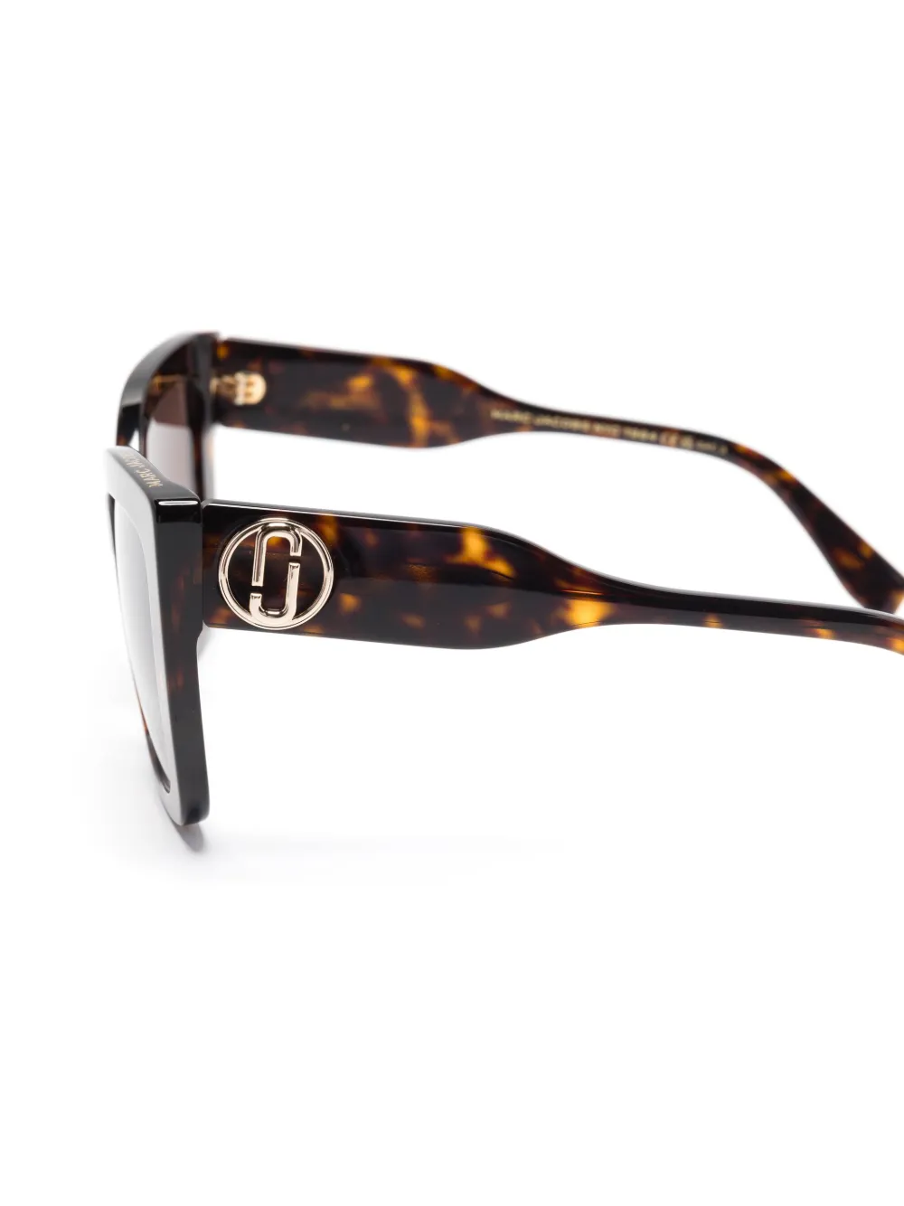 Marc Jacobs Eyewear Zonnebril met logoplakkaat Bruin