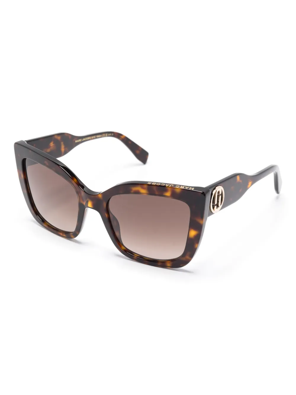 Marc Jacobs Eyewear Zonnebril met logoplakkaat - Bruin