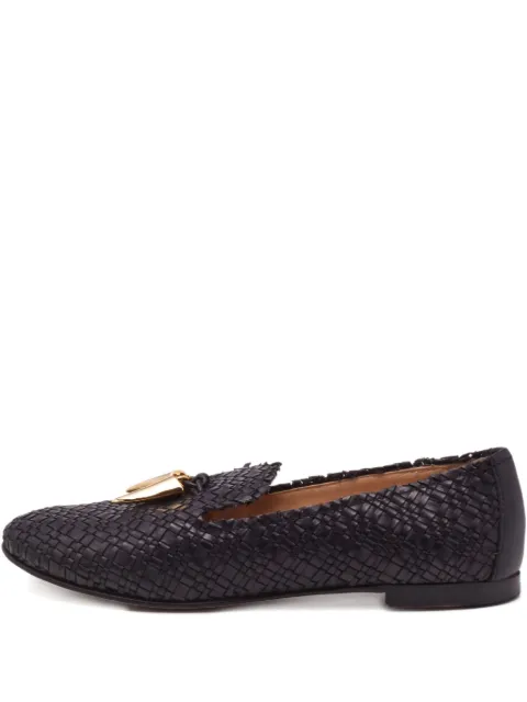 Giuseppe Zanotti Vintage pre-owned woven leather loafers