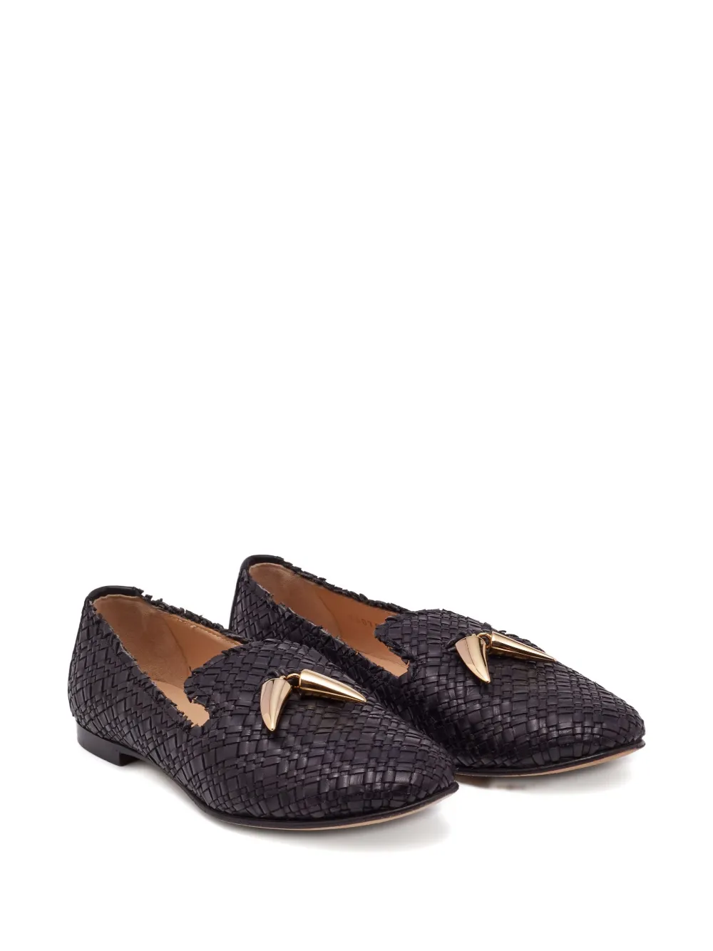 Giuseppe Zanotti Vintage pre-owned woven leather loafers | Pre-Owned | Image 2