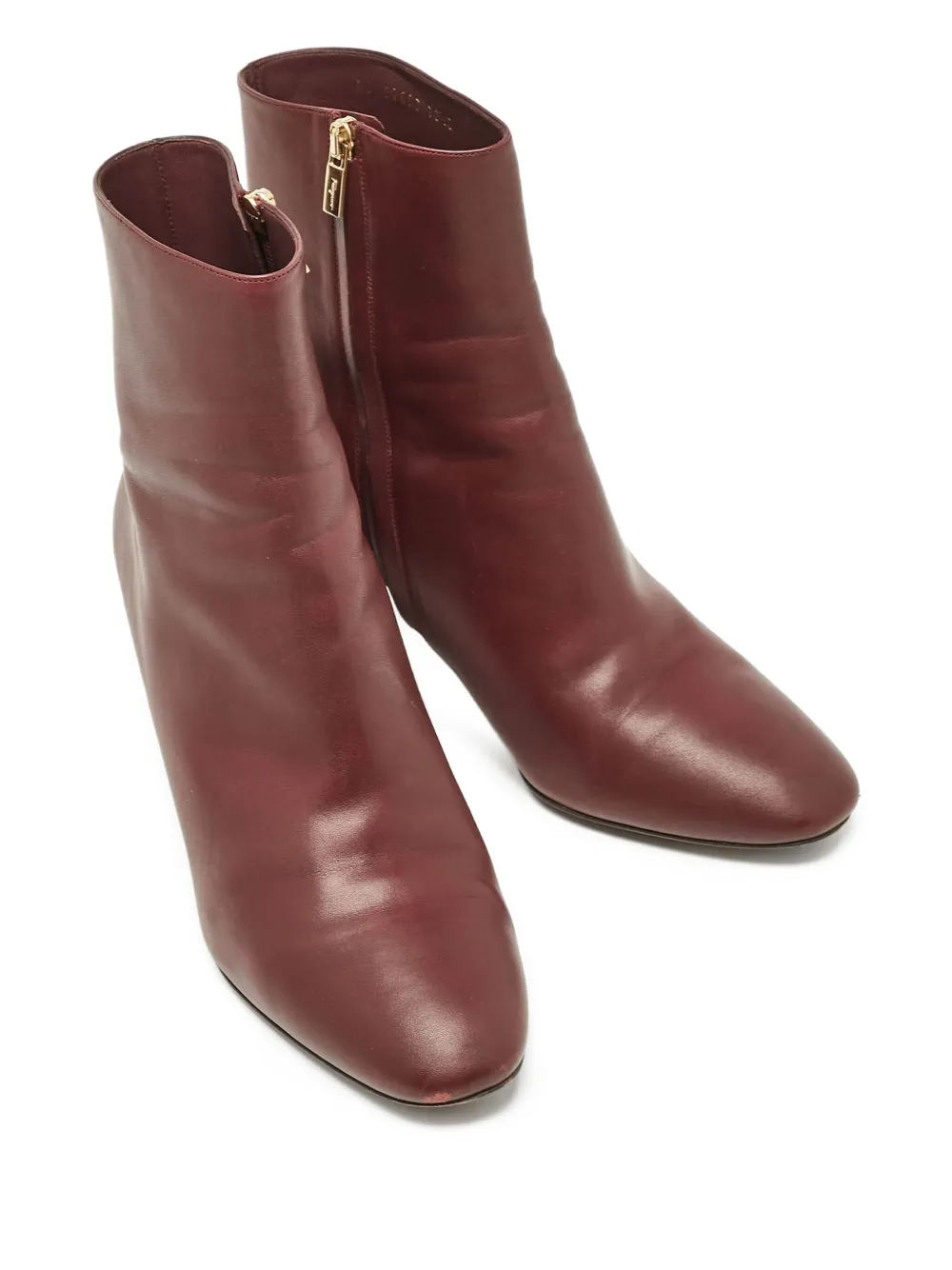 Ferragamo Pre-Owned 2024 80 mm leren laarzen - Rood