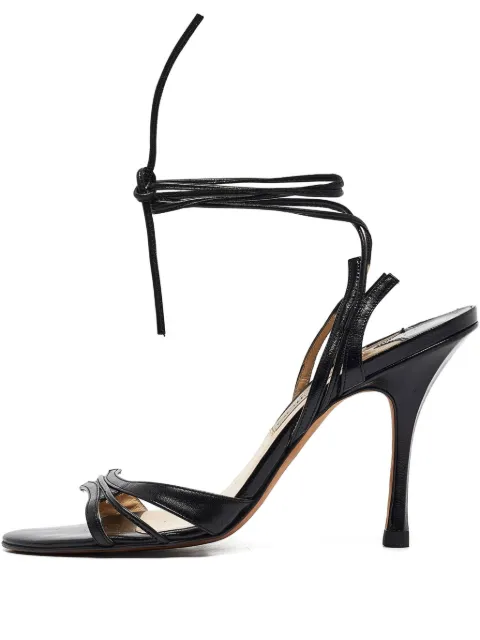 Jimmy Choo Pre-Owned leather lace-up sandals