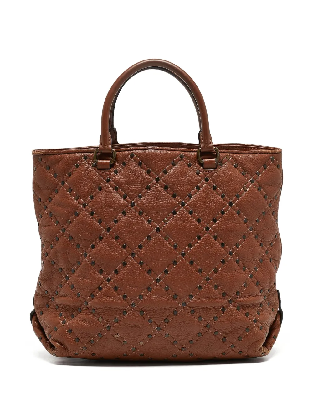 Carolina Herrera Vintage 2023 pre-owned studded quilted leather tote bag | Image 2