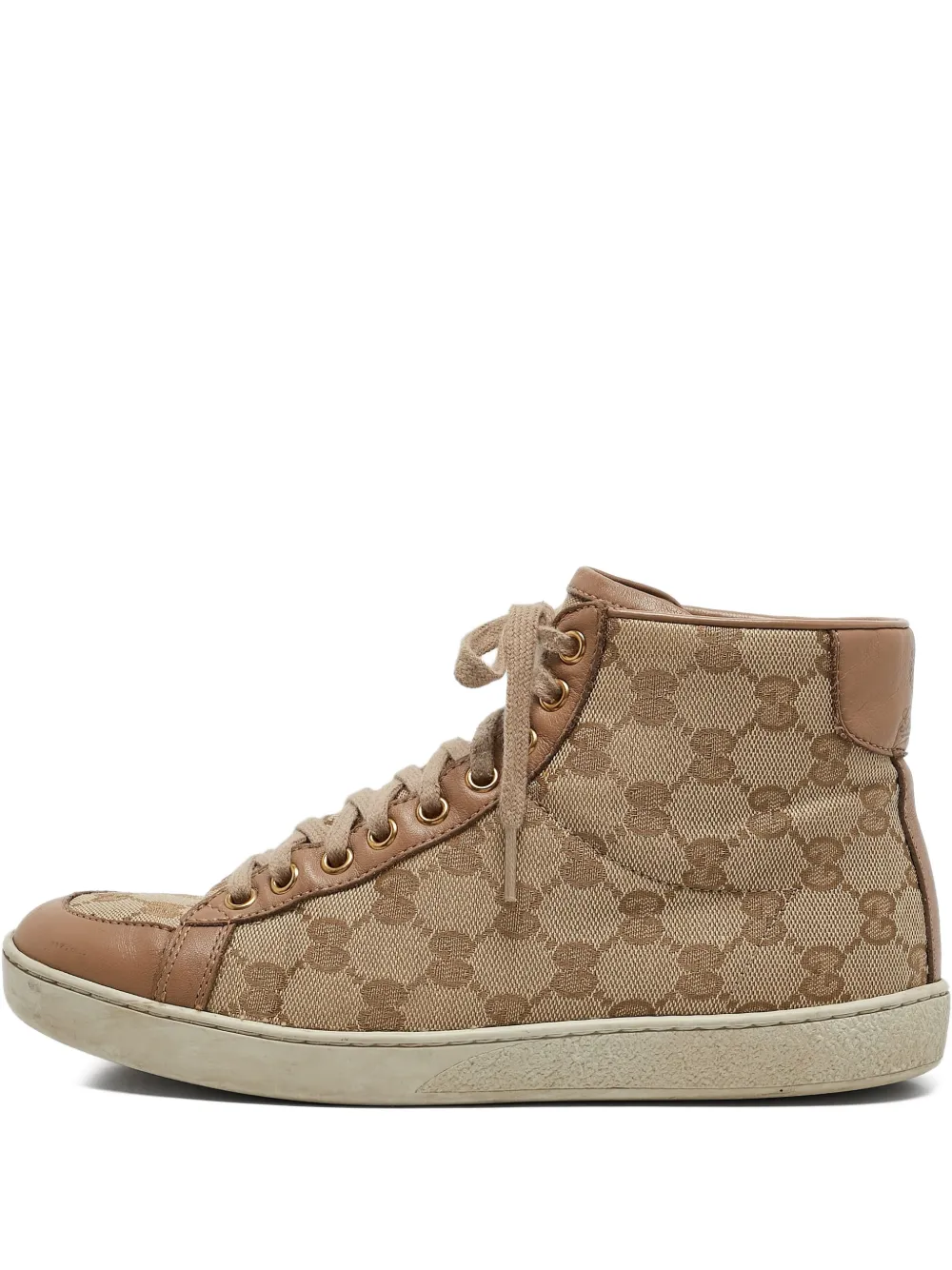 Gucci Pre-Owned Brooklyn ハイカット スニーカー - ニュートラル Gucci Pre-Owned Brooklyn ハイカット スニーカー - ニュートラル
