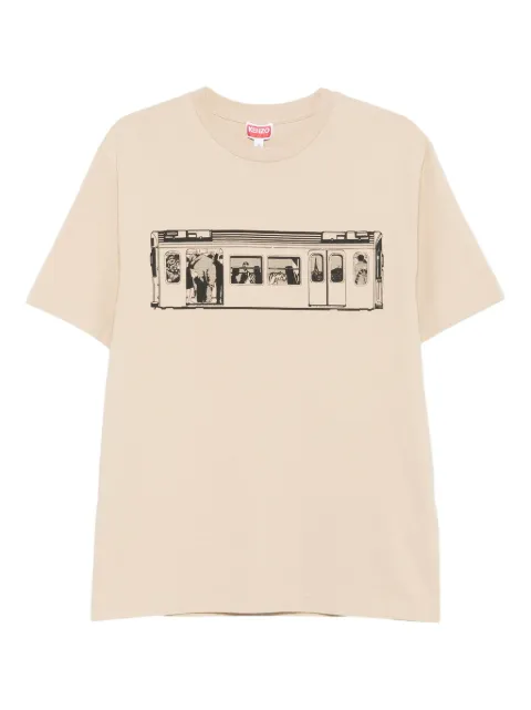 Kenzo train-print T-shirt